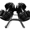 Justerbara hantlar 2x40kg med ställ | Ställbar vikt 5-40kg | Trekkrunner