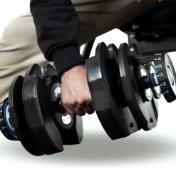 Justerbara hantlar 2x40kg med ställ | Ställbar vikt 5-40kg | Trekkrunner