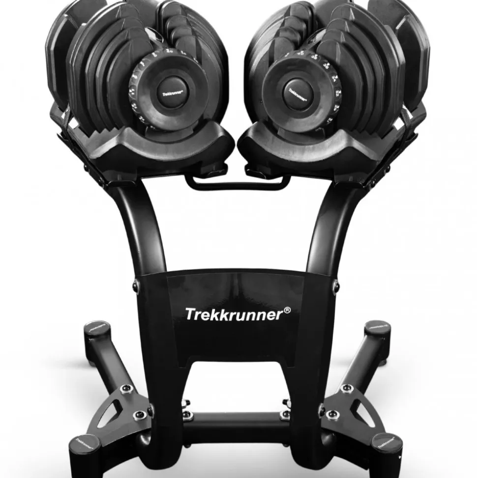 Justerbar hantel 39kg | 17 viktnivåer | Trekkrunner