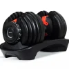 Justerbar hantel 2,5-24kg | 15 viktnivåer | Trekkrunner
