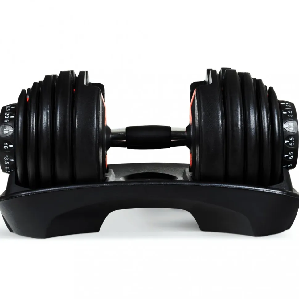Justerbar hantel 2,5-24kg | 15 viktnivåer | Trekkrunner