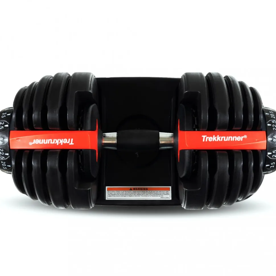Justerbar hantel 2,5-24kg | 15 viktnivåer | Trekkrunner