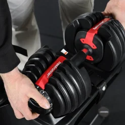 Justerbar hantel 2,5-24kg | 15 viktnivåer | Trekkrunner