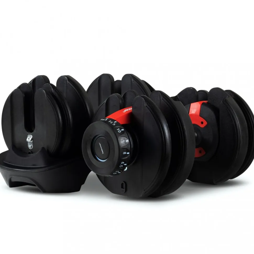 Justerbar hantel 2,5-24kg | 15 viktnivåer | Trekkrunner