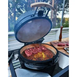 Kamado Grill | Keramisk Grill BBQ | Ø45 cm | Svart