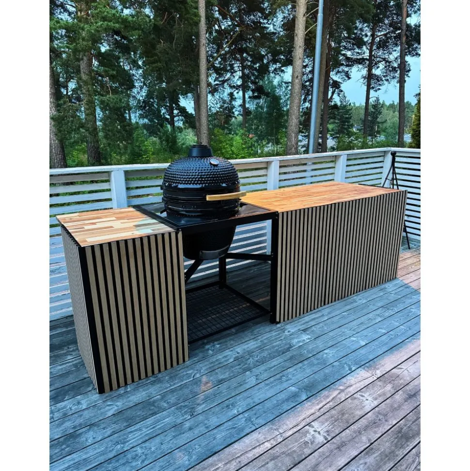 Kamado Grill | Keramisk Grill BBQ | Ø45 cm | Svart