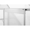 Klassiskt växthus i aluminium 5,9 m² | UV-skyddad kanalplast & bas ingår