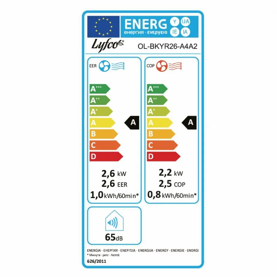 Klimaanlegg 37m² | UltraSilence | Med WiFi och värmefunktion