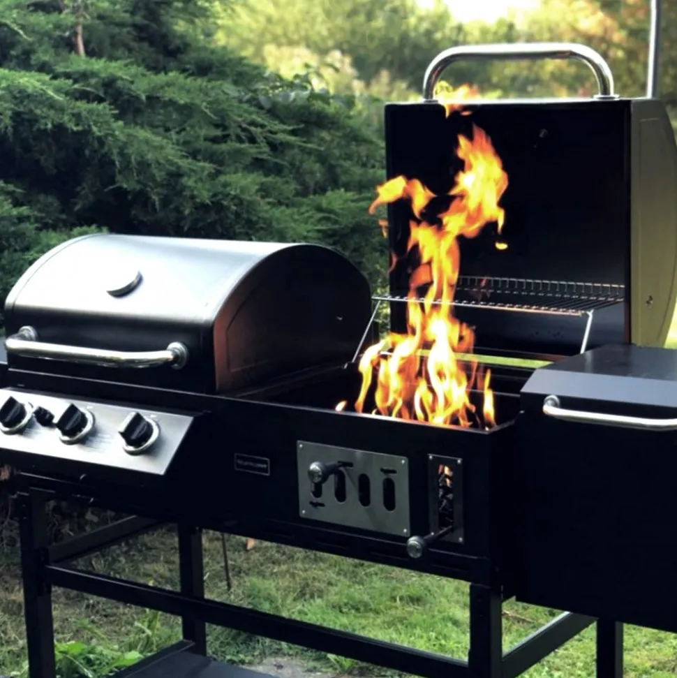 Kombinerad kol- & gasolgrill med rök | Cleaveland