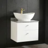 Kommod 60cm | Bänkskiva i marmor | Med tvättställ | Cauda