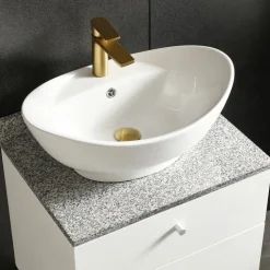 Kommod 60cm | Bänkskiva i marmor | Med tvättställ | Cauda