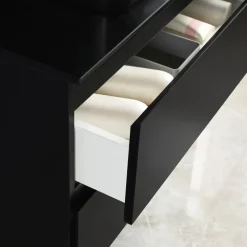 Kommod | Med tvättställ i svart design | Nimbus