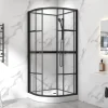 Komplett duschkabin | Rundad | Industriell design