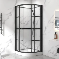 Komplett duschkabin | Rundad | Industriell design