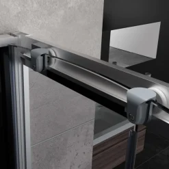 Komplett stilren duschkabin | Regndusch | Aluminium