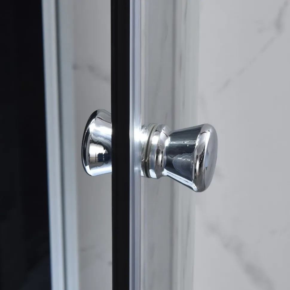 Komplett stilren duschkabin | Regndusch | Aluminium