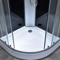 Komplett stilren duschkabin | Regndusch | Aluminium
