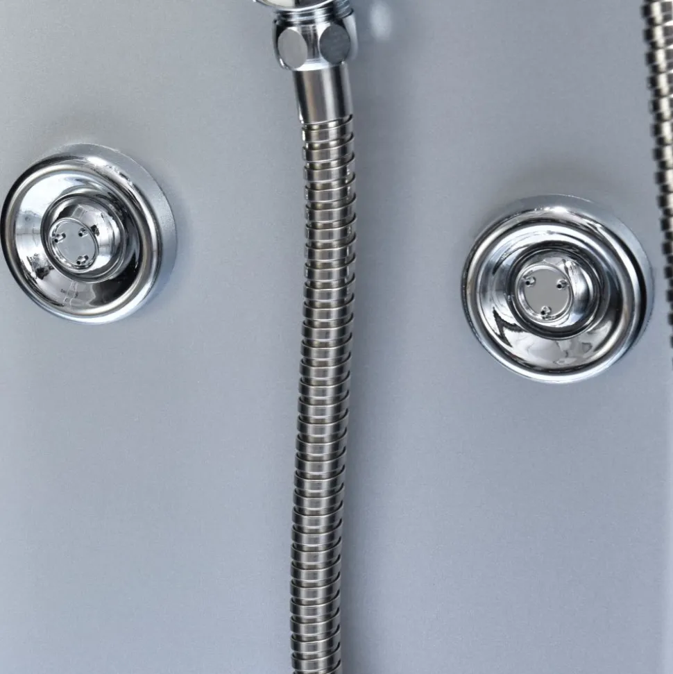 Komplett stilren duschkabin | Regndusch | Aluminium