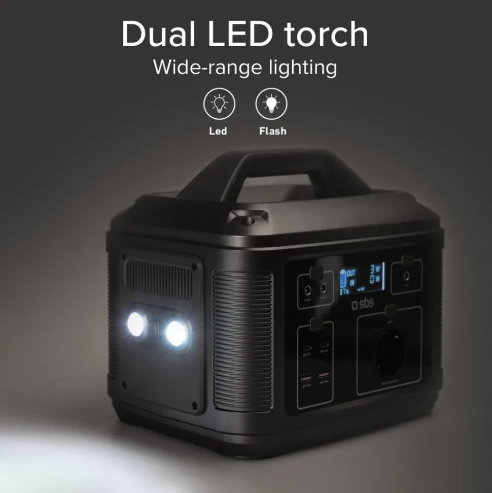 Kraftfull Power Station 600W 120000mAh | Ladda 7 enheter samtidigt