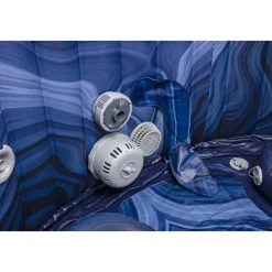 Lay-Z-Spa Santorini Smart HydroJet Pro 7 (216x80 cm) | Uppblåsbart spabad för 7 personer | 6001T