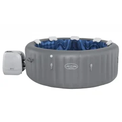 Lay-Z-Spa Santorini Smart HydroJet Pro 7 (216x80 cm) | Uppblåsbart spabad för 7 personer | 6001T