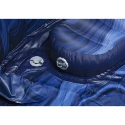 Lay-Z-Spa Santorini Smart HydroJet Pro 7 (216x80 cm) | Uppblåsbart spabad för 7 personer | 6001T
