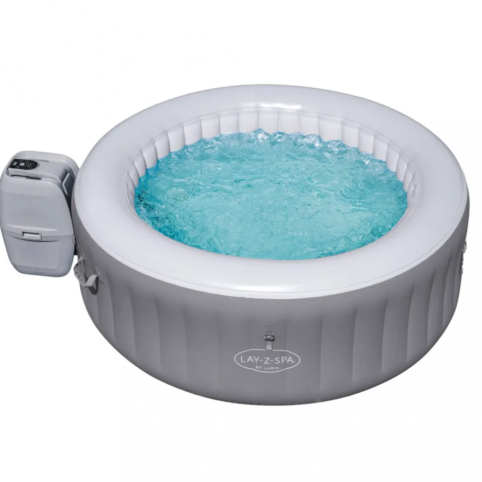Lay-Z Spa St.Lucia AirJet | Bestway uppblåsbart spabad 2-3 personer