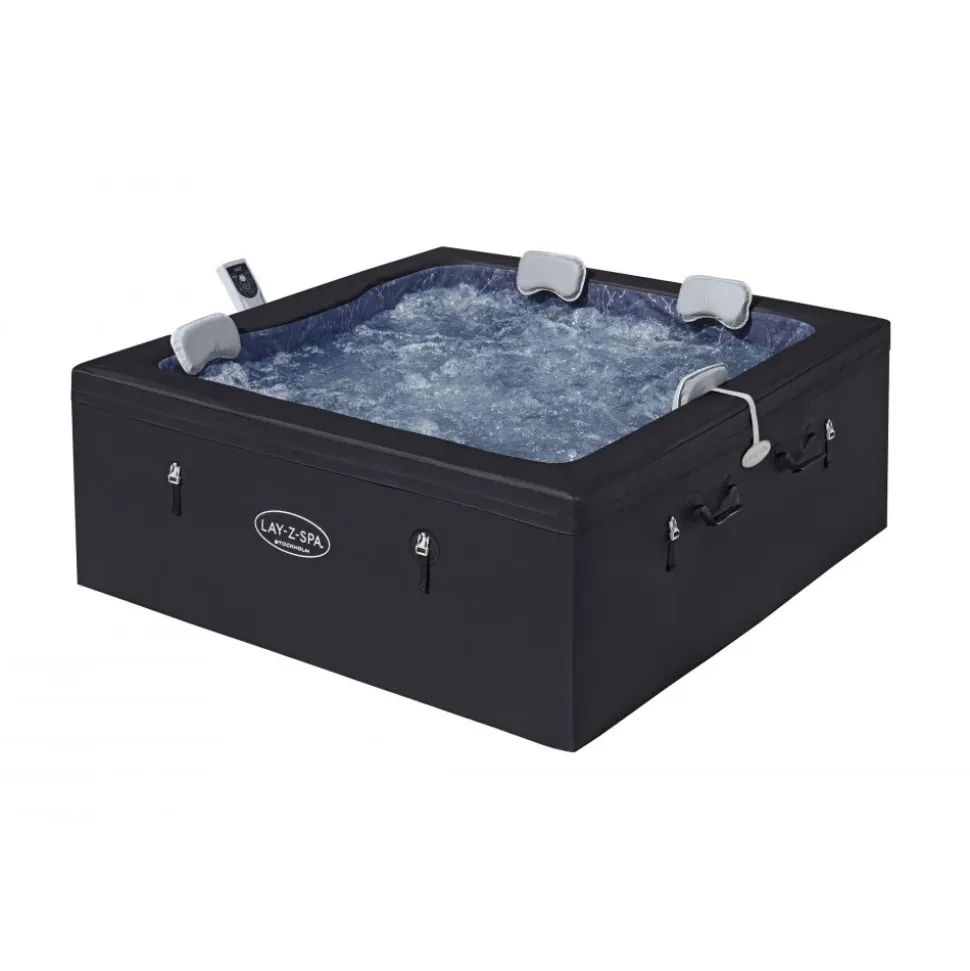 Lay-Z-Spa Stockholm ThermaCore UltraFit | Spabad med WiFi 46 pers (60229)
