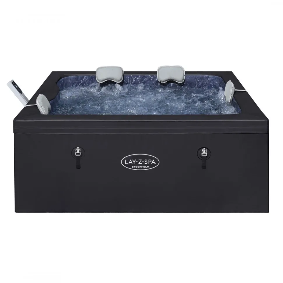 Lay-Z-Spa Stockholm ThermaCore UltraFit | Spabad med WiFi 46 pers (60229)