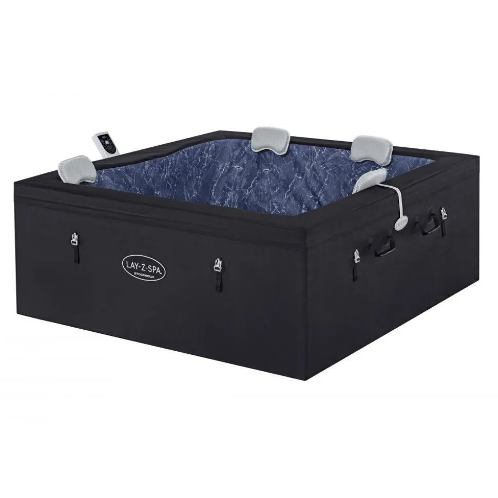 Lay-Z-Spa Stockholm ThermaCore UltraFit | Spabad med WiFi 46 pers (60229)