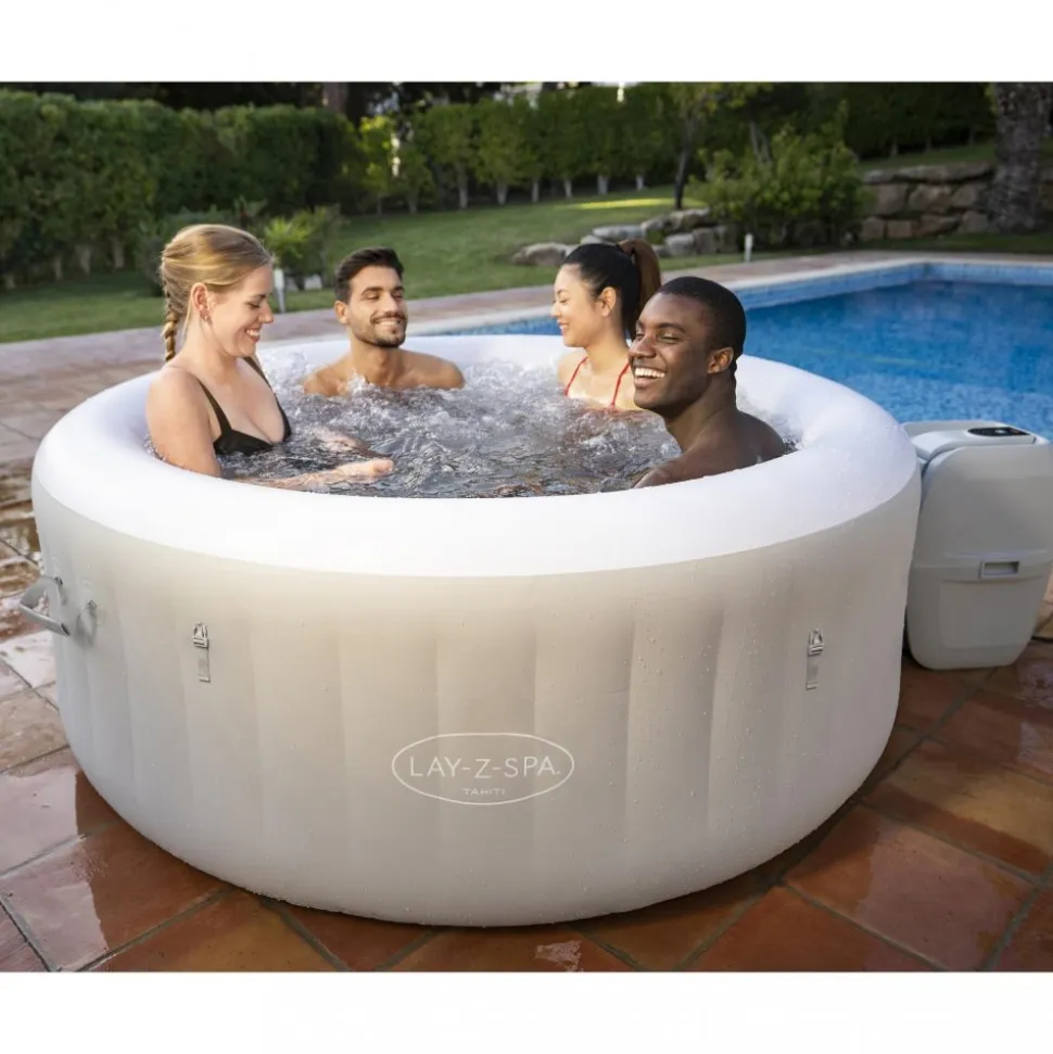 Lay-Z Spa Tahiti Airjet | Bestway uppblåsbart spabad 2-4 personer