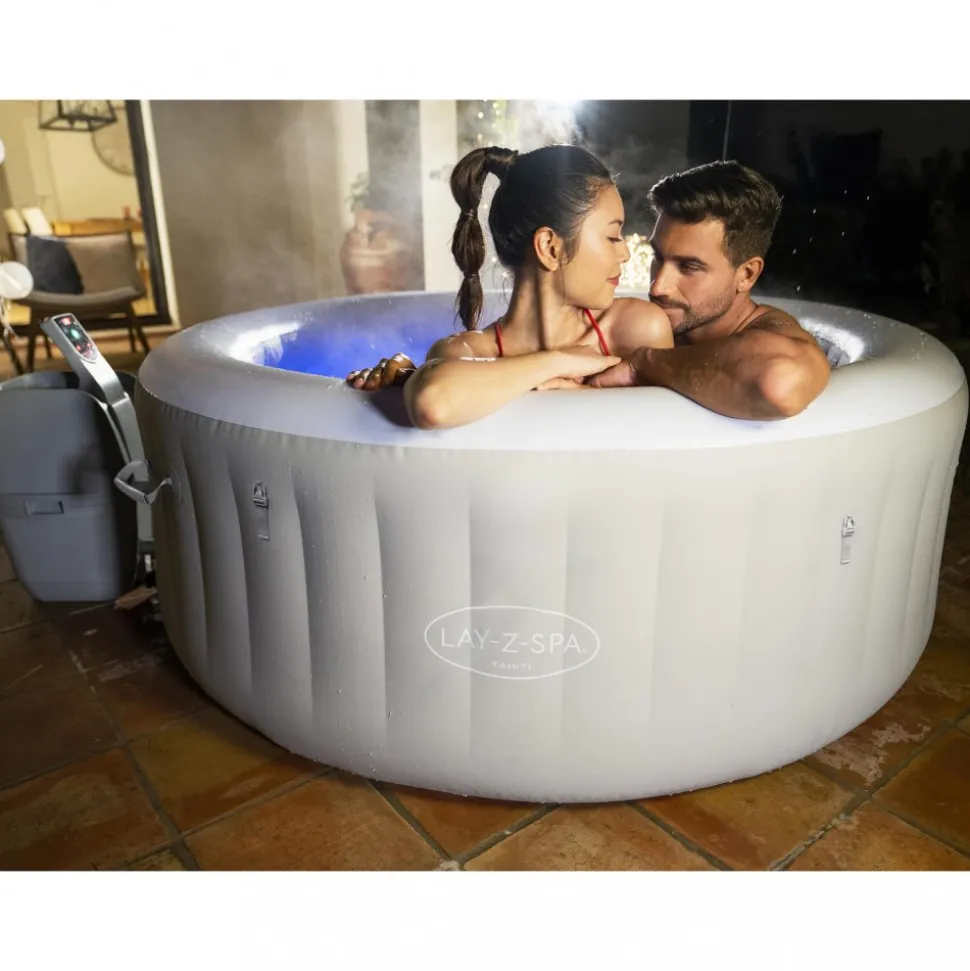 Lay-Z Spa Tahiti Airjet | Bestway uppblåsbart spabad 2-4 personer