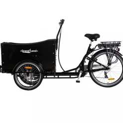 Lådcykel El | 6 växlar | 250W - 12,8Ah Panasonic litiumbatteri - Svart