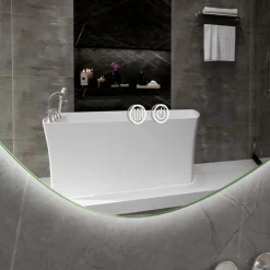LED-spegel med Anti-fog funktion | dimbart ljus | Lyfco