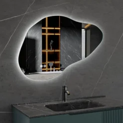 LED-spegel 90x60 cm | Anti-Fog | Justerbar belysning | Lyfco
