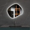 LED-spegel 80x72 cm | Anti-Fog | Justerbar belysning | Lyfco