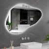 LED-spegel 100x65 cm | Anti-Fog | Justerbar belysning | Lyfco