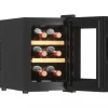 Liten vinkyl 6 flaskor | Extra tystgående | LED-belysning | 26,5cm smal