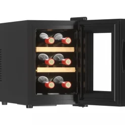 Liten vinkyl 6 flaskor | Extra tystgående | LED-belysning | 26,5cm smal