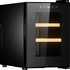 Liten vinkyl 6 flaskor | Extra tystgående | LED-belysning | 26,5cm smal
