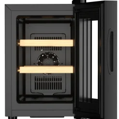 Liten vinkyl 6 flaskor | Extra tystgående | LED-belysning | 26,5cm smal