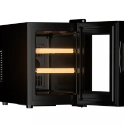 Liten vinkyl 6 flaskor | Extra tystgående | LED-belysning | 26,5cm smal