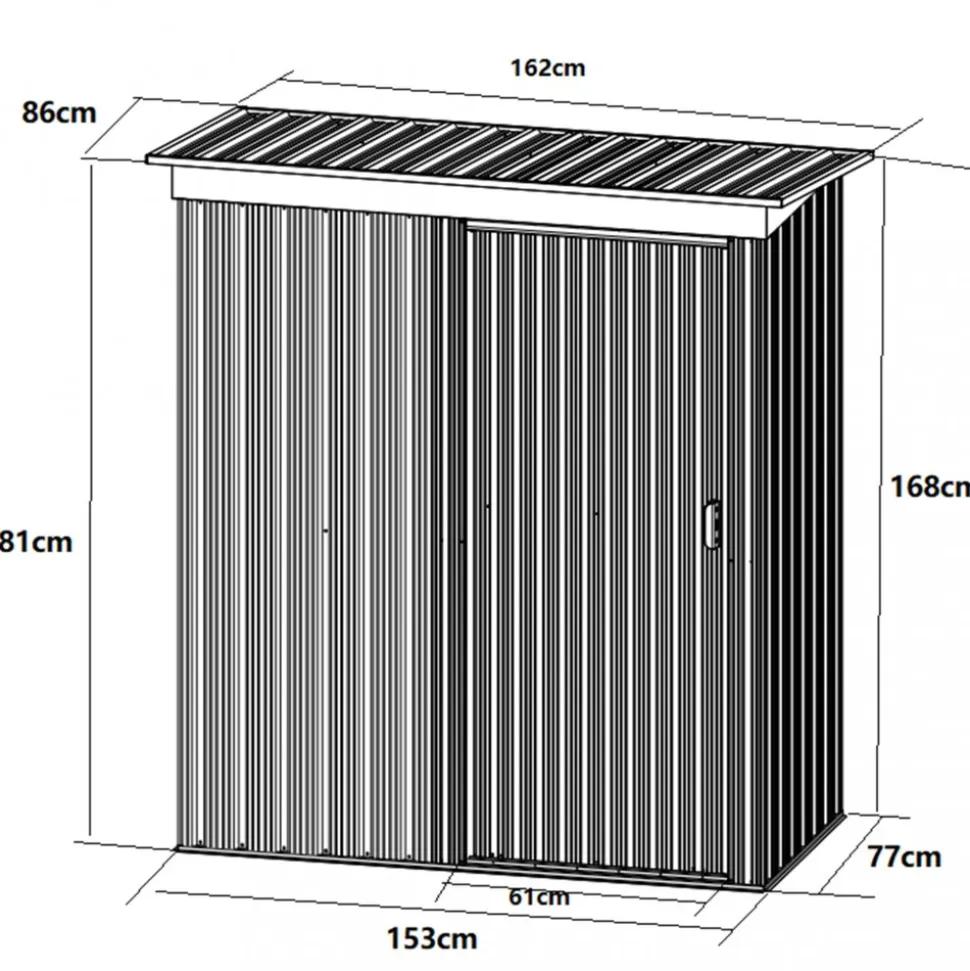 Litet förråd 1,3m² | Färdig byggsats