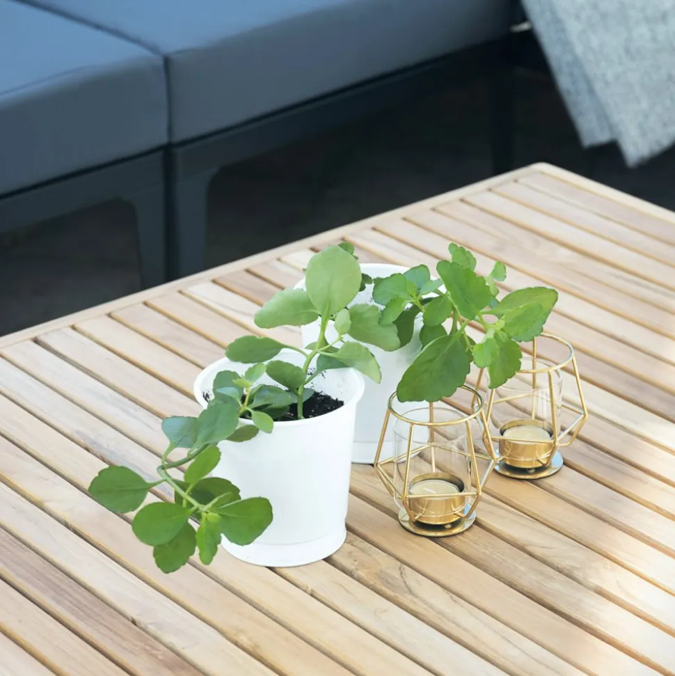 Loungegrupp för trädgården | Teak och aluminium | Lyfco Björkskär