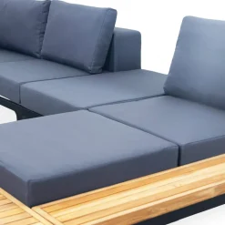 Loungegrupp för trädgården | Teak och aluminium | Lyfco Björkskär