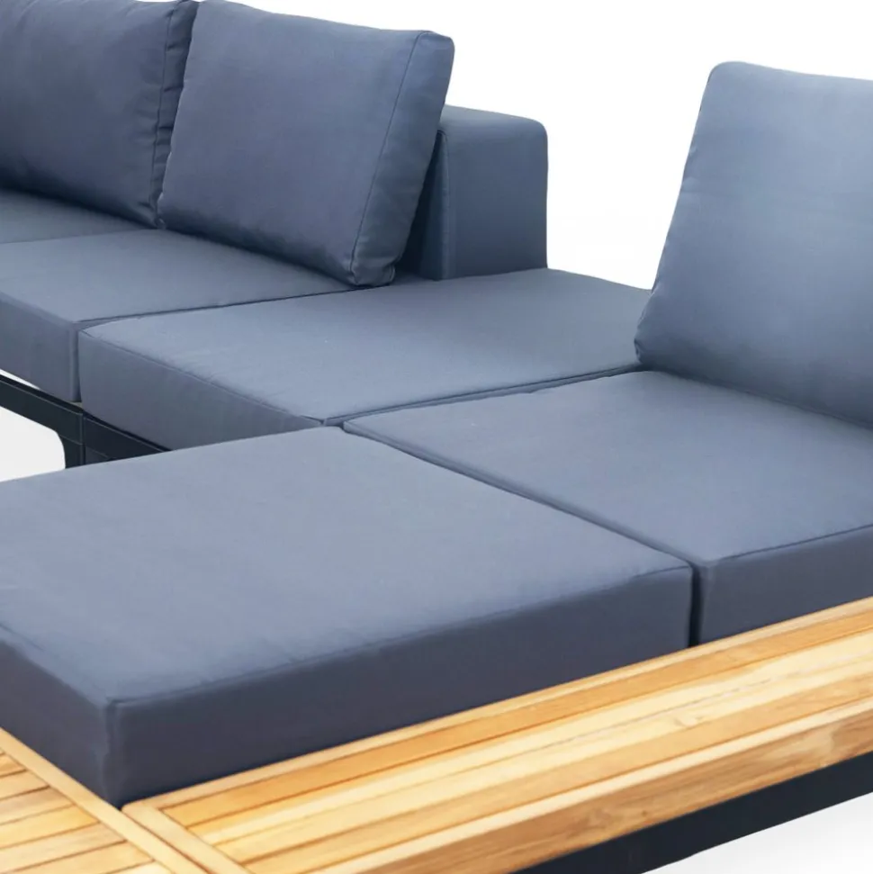 Loungegrupp för trädgården | Teak och aluminium | Lyfco Björkskär