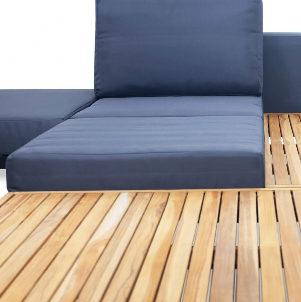 Loungegrupp för trädgården | Teak och aluminium | Lyfco Björkskär
