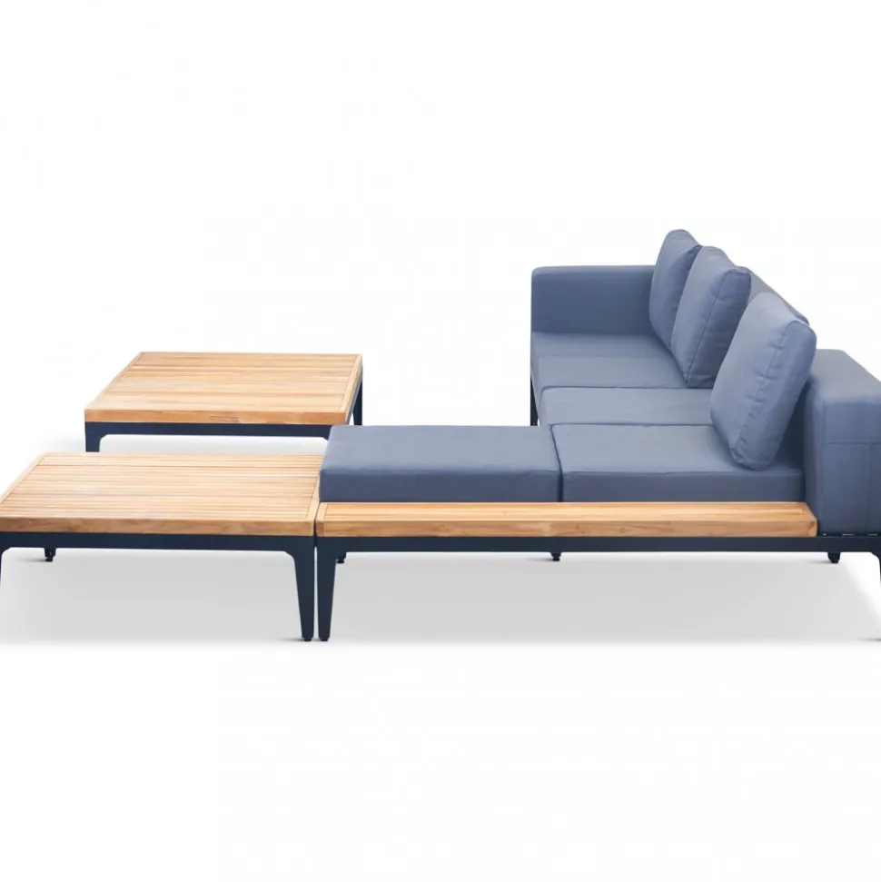 Loungegrupp för trädgården | Teak och aluminium | Lyfco Björkskär