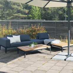 Loungegrupp för trädgården | Teak och aluminium | Lyfco Björkskär