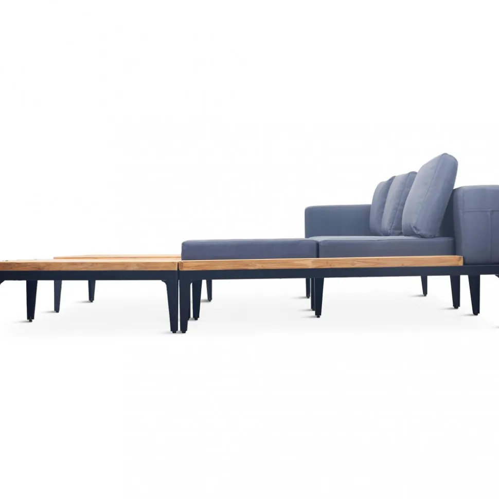 Loungegrupp för trädgården | Teak och aluminium | Lyfco Björkskär